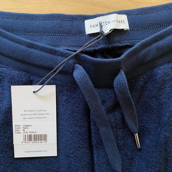 Hamilton and Hare indigo terry trackpants, M - NWT - Picture 7 of 14